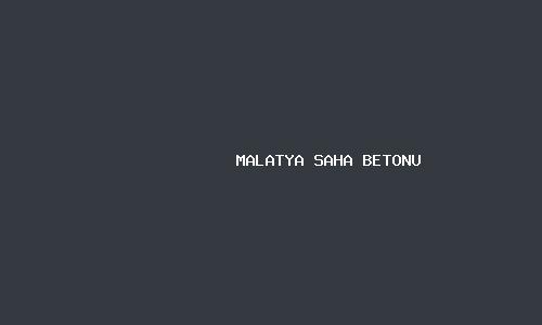 Malatya saha betonu