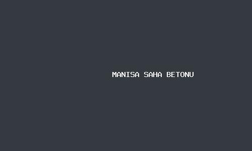 Manisa saha betonu
